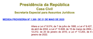 Como a MP1300 pode impactar o Mercado Livre de Energia?